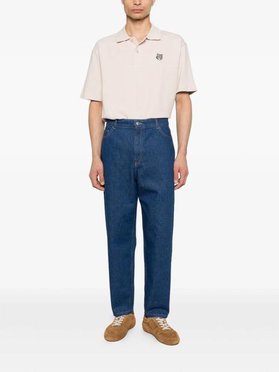 26SS 메종키츠네 스트레이트 팬츠 QM01103WD4023WAIND Blue - MAISON KITSUNE