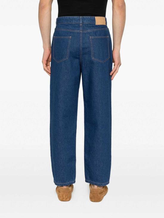 26SS 메종키츠네 스트레이트 팬츠 QM01103WD4023WAIND Blue - MAISON KITSUNE