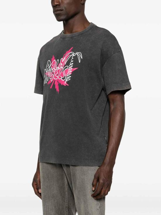 26SS 팜앤젤스 반팔 티셔츠 PMAA109S26JER0031032 Grey - PALM ANGELS