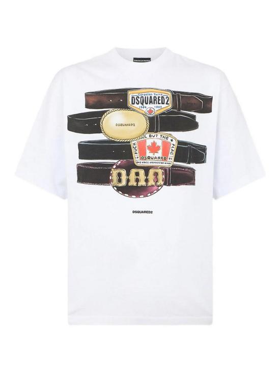 26SS 디스퀘어드2 반팔 티셔츠 D20033S78GD0113100 White