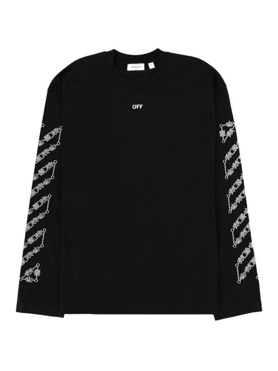 26SS 오프화이트 반팔 티셔츠 44MAB09CS26J001001 Black