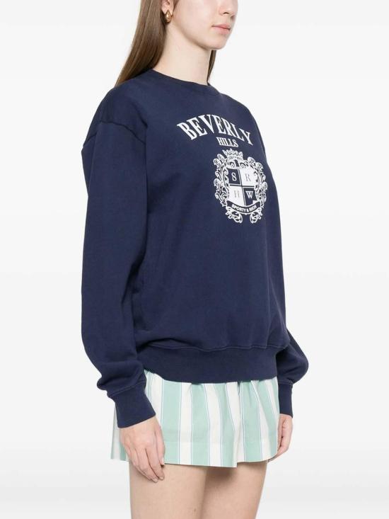 26SS 스포티앤리치 긴팔 티셔츠 ST07164256 Blue - SPORTY & RICH