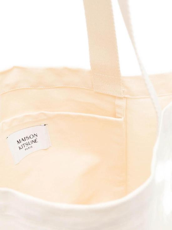 26SS 메종키츠네 토트백 QU05108WW9042ECRU Beige - MAISON KITSUNE