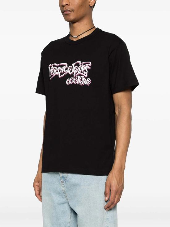 26SS 베르사체 반팔 티셔츠 80GAHD08CJ01Z899 Black - VERSACE