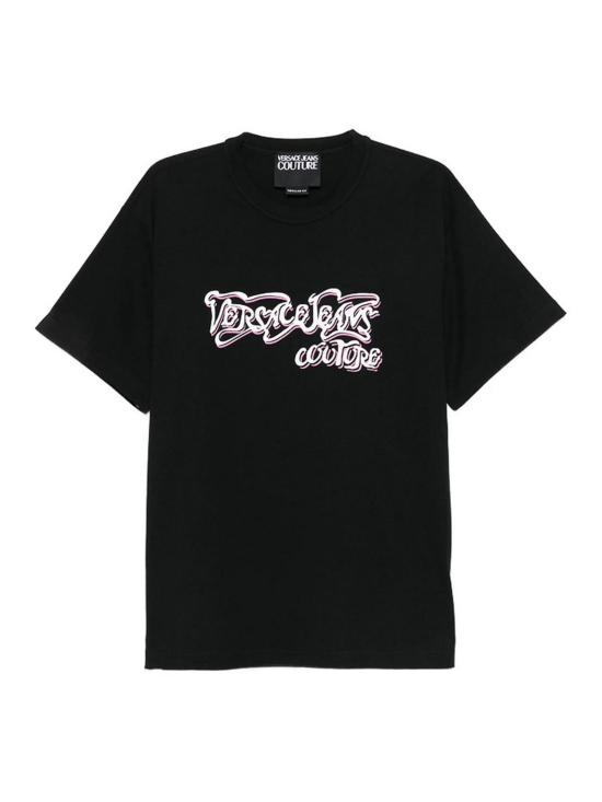 26SS 베르사체 반팔 티셔츠 80GAHD08CJ01Z899 Black