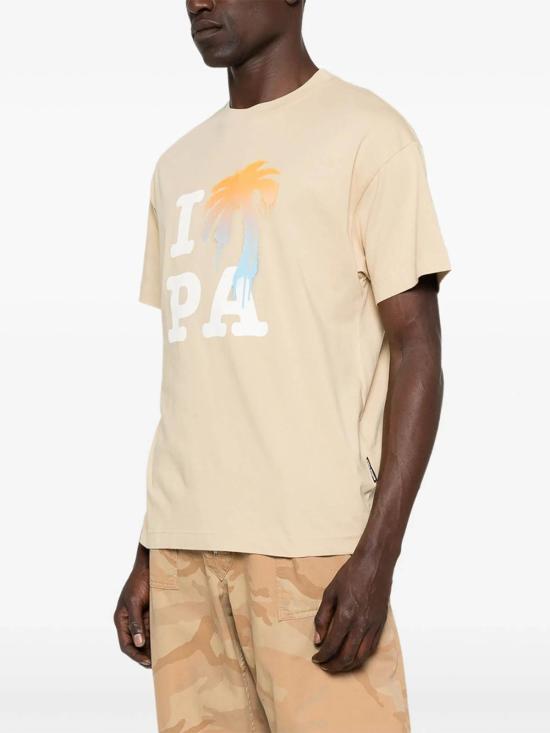 26SS 팜앤젤스 반팔 티셔츠 PMAA109S26JER0076101 Beige - PALM ANGELS