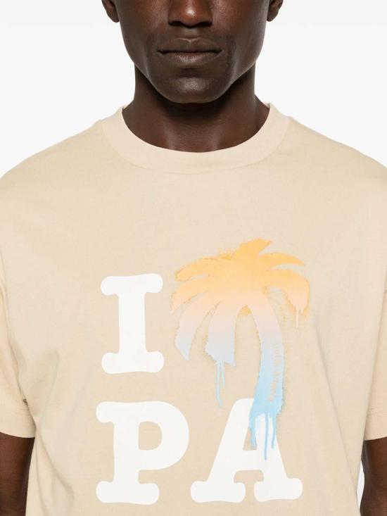 26SS 팜앤젤스 반팔 티셔츠 PMAA109S26JER0076101 Beige - PALM ANGELS