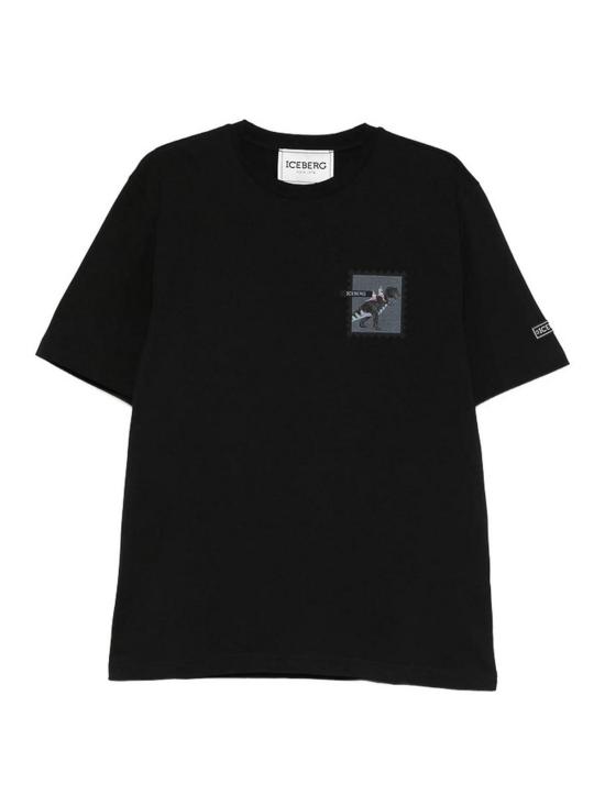 26SS 아이스 비 아이스버그 반팔 티셔츠 F027627A9000 Black