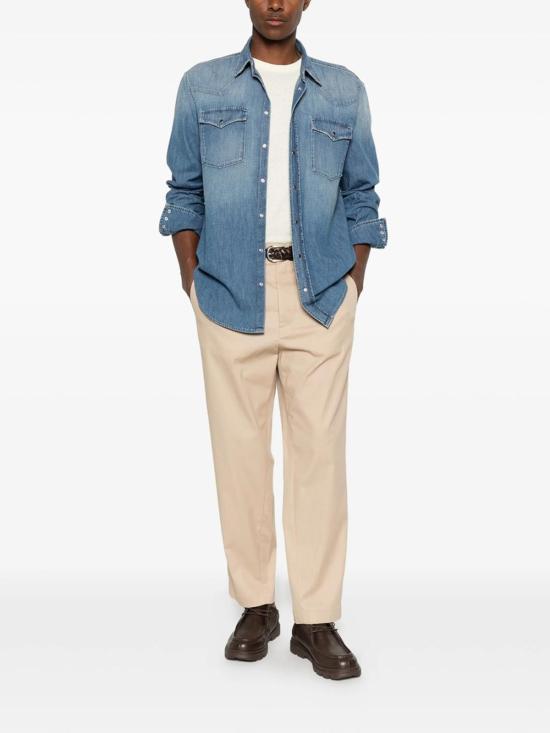 26SS 돈답 셔츠 UC343RMF6800 Blue - DONDUP