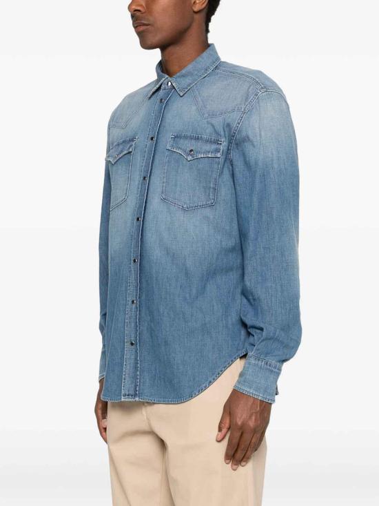 26SS 돈답 셔츠 UC343RMF6800 Blue - DONDUP