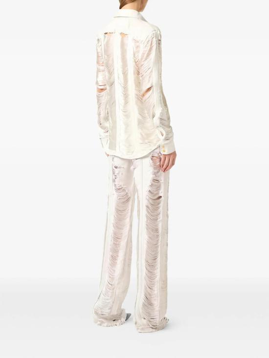 26SS 엘리자베타프랜치 스트레이트 팬츠 PJ33N62E2FF4 WHITE - ELISABETTA FRANCHI