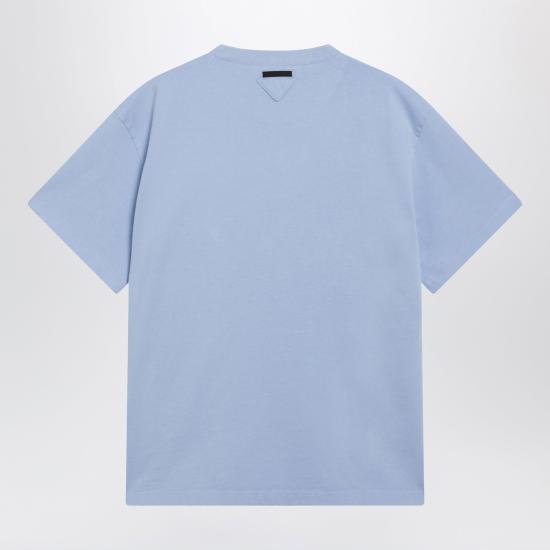 26FW 프라다 반팔 티셔츠 UJN21AOOO6341 Light blue - PRADA