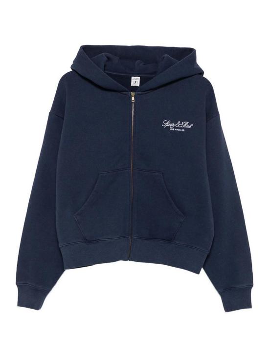 26FW 스포티앤리치 후드 티셔츠 ST09476269BLDNAVY Blue