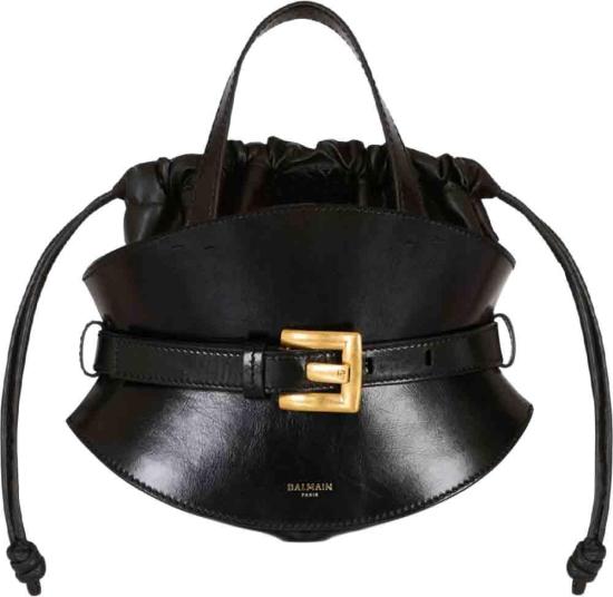 26FW 발망 숄더백 FN0DP017LMTE0PA BLACK