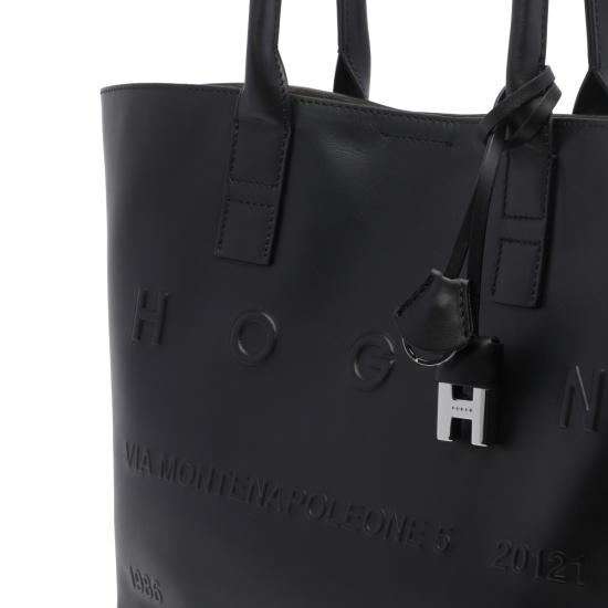 26FW 호간 토트백 KBW01TA0200 TZPB999 Black - HOGAN