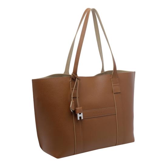 26FW 호간 토트백 KBW01WA0300 UZU7E23 Brown - HOGAN