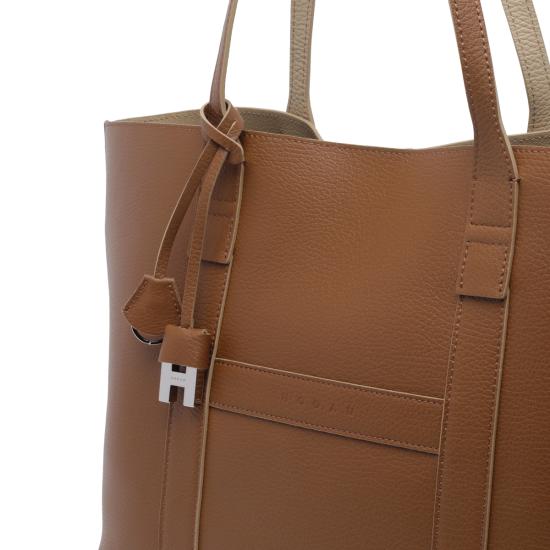 26FW 호간 토트백 KBW01WA0300 UZU7E23 Brown - HOGAN