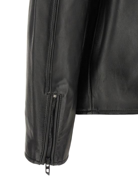 26FW 디젤 가죽 자켓 A185880AJIR9XX Black - DIESEL
