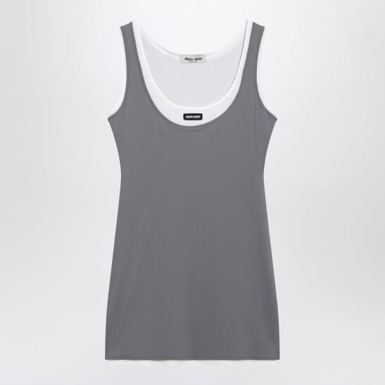 26FW 미우미우 숏 원피스 MF6438OOO122R Grey