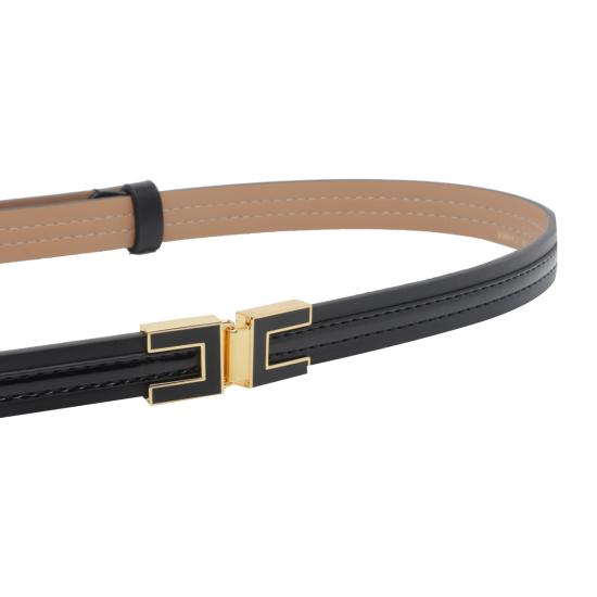 26FW 엘리자베타프랜치 레귤러 벨트 CT57S66E2 110 Black - ELISABETTA FRANCHI