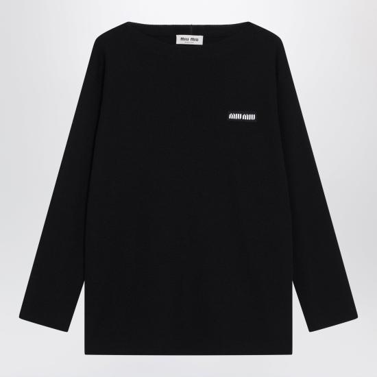 26FW 미우미우 긴팔 티셔츠 MML06WOOO1903 Blue