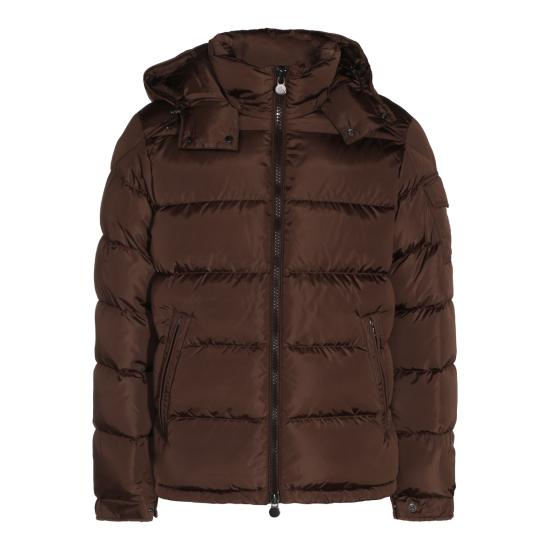 26FW 몽클레어 클래식 후드 다운 패딩 자켓 L20911A53600 539ZD262 CHOCOLATE