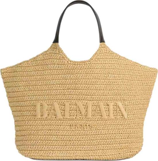 26FW 발망 토트백 HN1FB078TRCH0BG BEIGE