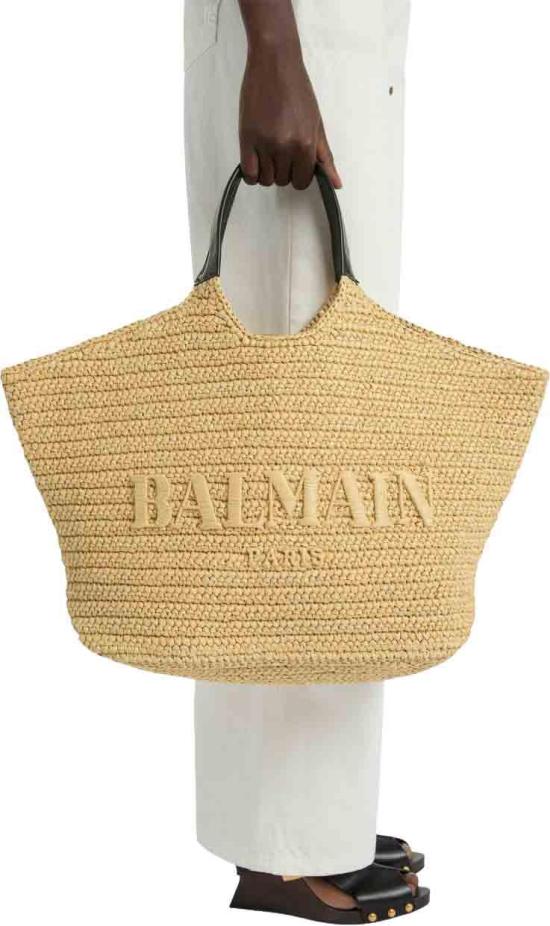 26FW 발망 토트백 HN1FB078TRCH0BG BEIGE - BALMAIN