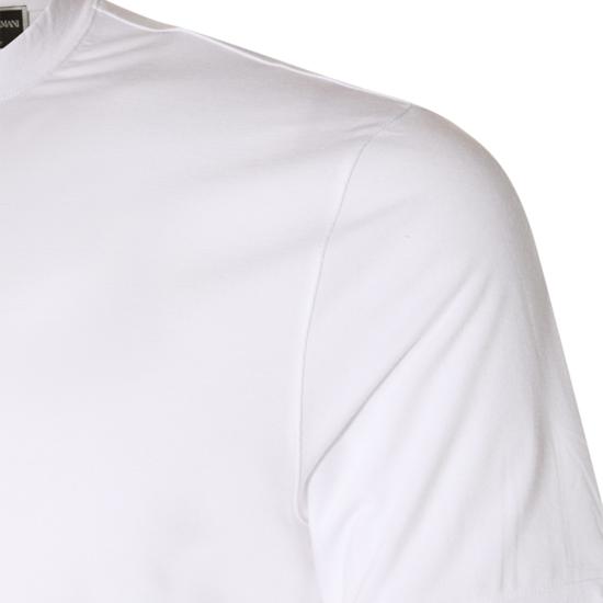 26FW 조르지오 아르마니 반팔 티셔츠 3GST52 SJP4ZU090 WHITE - GIORGIO ARMANI