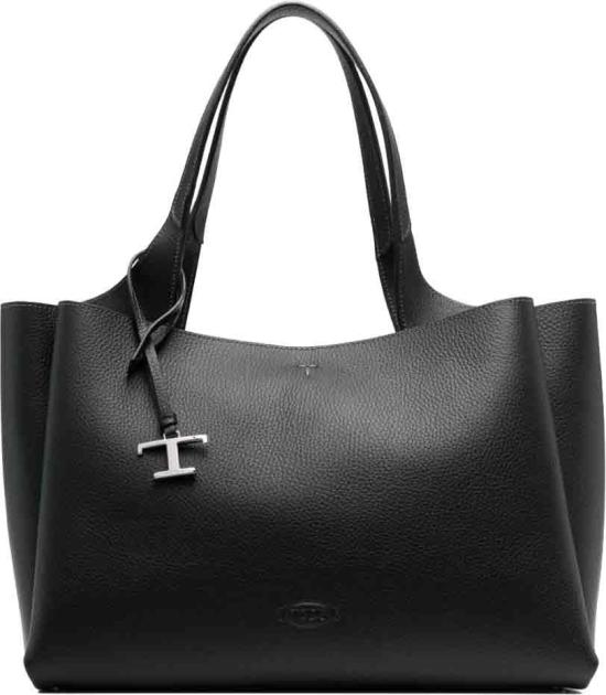 26FW 토즈 레더 백 미디움 XBWAPAF9300QRIB999 BLACK