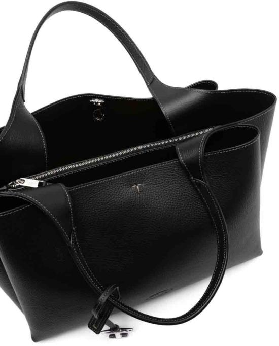 26FW 토즈 레더 백 미디움 XBWAPAF9300QRIB999 BLACK - TODS
