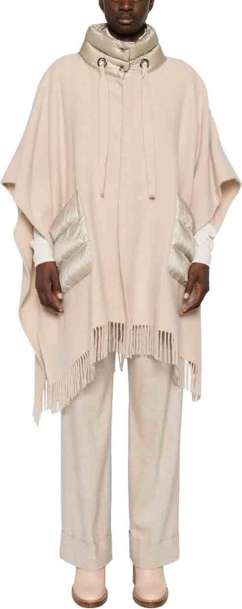 26FW 에르노 퀼티드 포켓 판초 GC00066DR333951982 BEIGE - HERNO