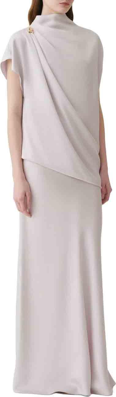26FW 파비아나 필리피 롱 스커트 GND216F361D9828203 LICHTGREY - FABIANA FILIPPI