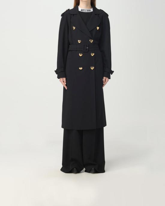  모스키노 트렌치 코트 0604 0433 A8555 NERO - MOSCHINO