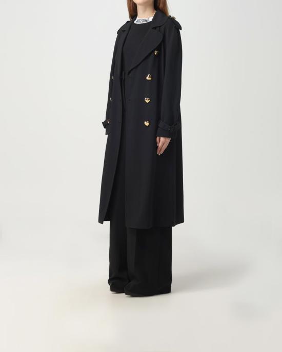  모스키노 트렌치 코트 0604 0433 A8555 NERO - MOSCHINO