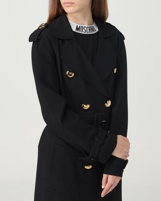  모스키노 트렌치 코트 0604 0433 A8555 NERO - MOSCHINO