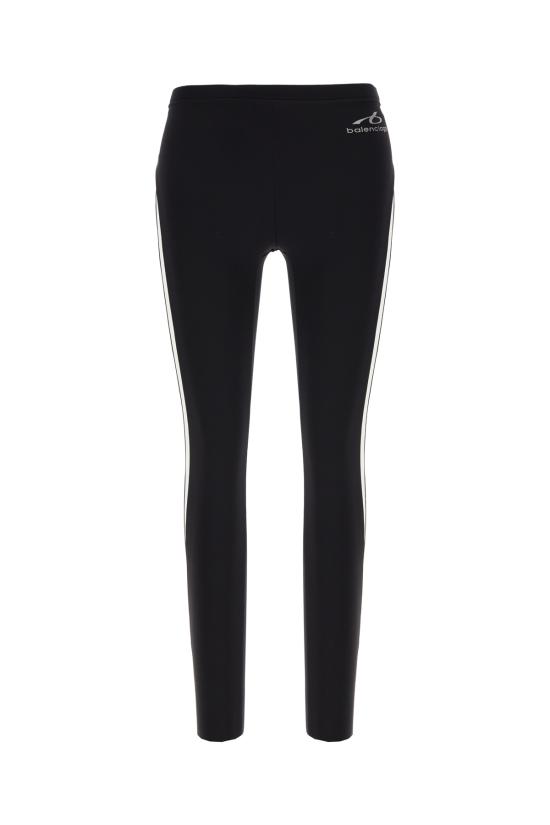 26FW 발렌시아가 레깅스 A0023WTUVN7 1070 BLACK WHITE