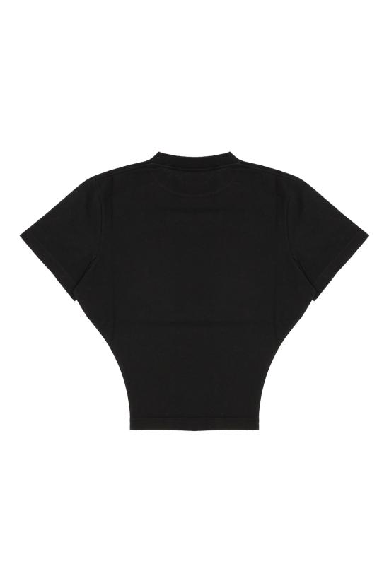 26FW 발렌시아가 빈티지 홀리데이 코튼 티셔츠 A0016UTUVO8 1000 BLACK - BALENCIAGA