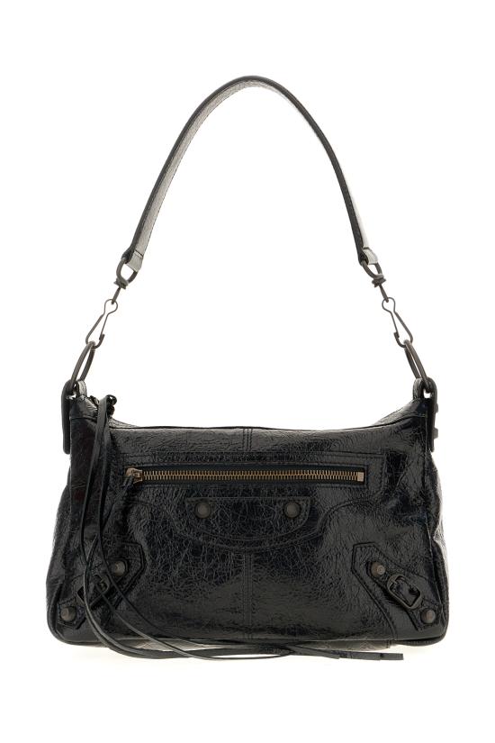 26FW 발렌시아가 르 시티 모토 스몰백 8660572ABEK 1000 BLACK