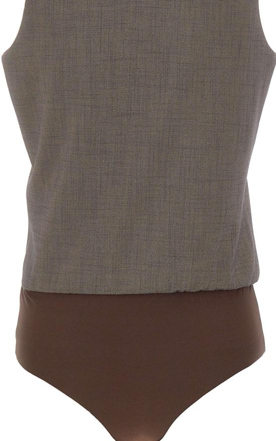 26SS 리우조 바디수트 티셔츠 1413589 TAUPE - LIU JO