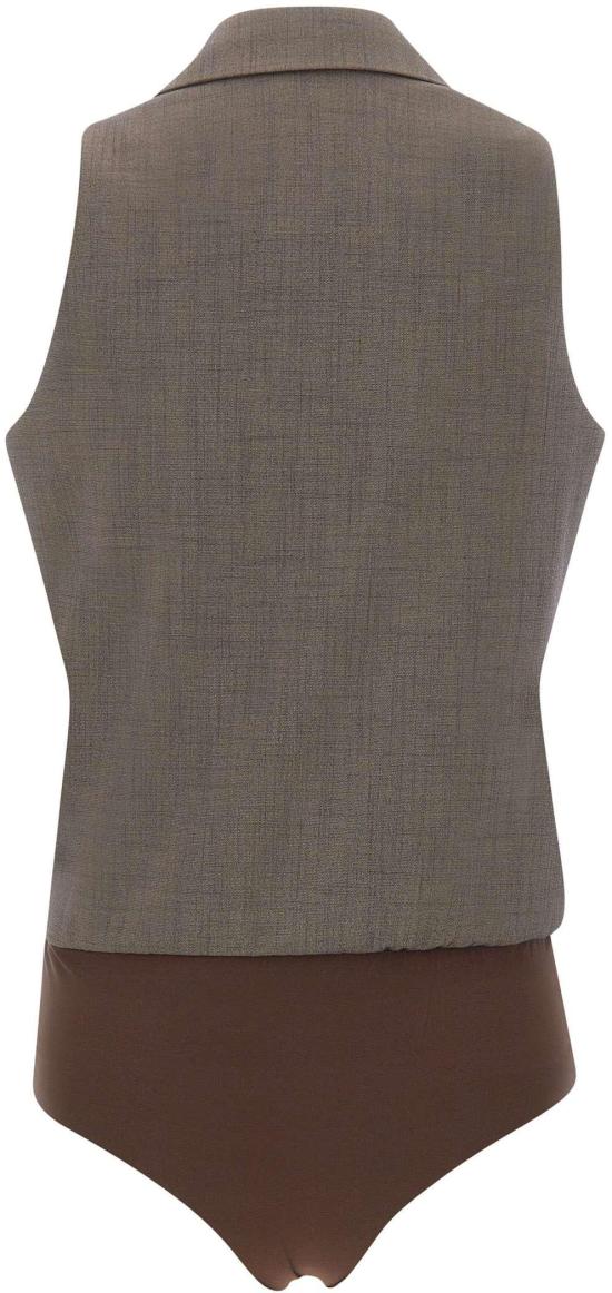 26SS 리우조 바디수트 티셔츠 1413589 TAUPE - LIU JO