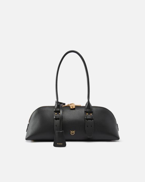 26FW 핑코 토트백 106169A0QO Z99Q Nero antique gold