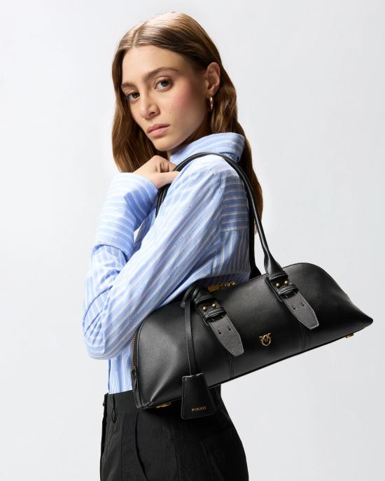 26FW 핑코 토트백 106169A0QO Z99Q Nero antique gold - PINKO