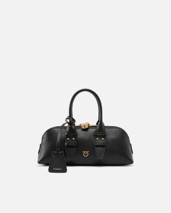 26FW 핑코 토트백 105334A0QO Z99Q Nero antique gold