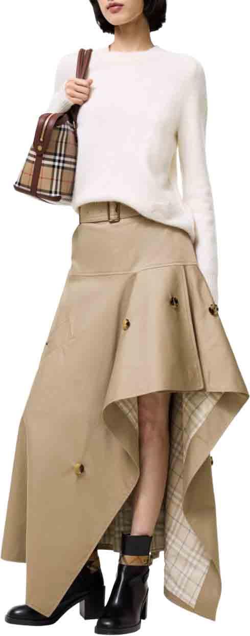 26FW 버버리 롱 스커트 8127157C5956 BEIGE - BURBERRY