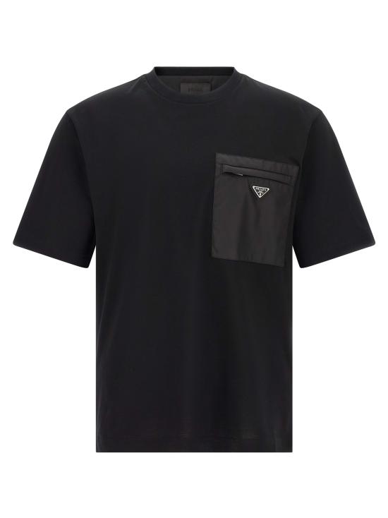 26FW 프라다 반팔 티셔츠 UJN661SWMO11CKF0002 Black