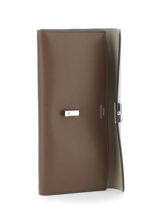 26FW 토템 티락 레더 월렛 251WAM0041LE0025379 Beige - TOTEME