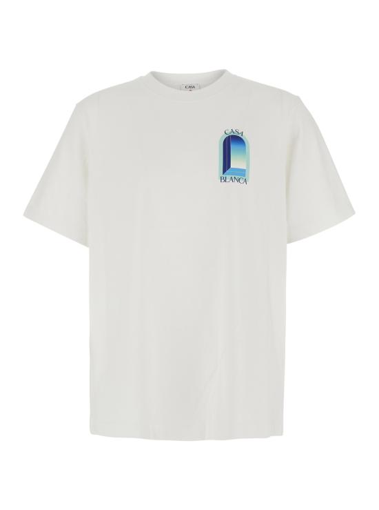 26FW 카사블랑카 반팔 티셔츠 MPF26JTS00114WHITEJERSEY