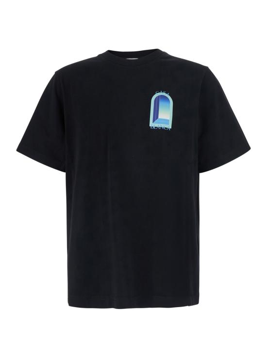 26FW 카사블랑카 반팔 티셔츠 MPF26JTS00115BLACKJERSEY