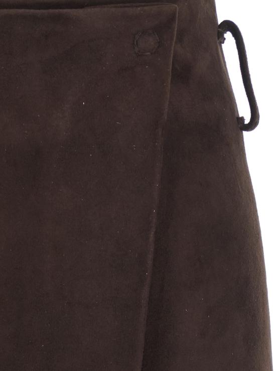 26FW 세미쿠튀르 미디 스커트 Y6WT04W40 Brown - SEMI-COUTURE